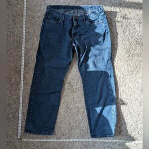 Wrangler Men's Relaxed Fit Dark Blue Jeans